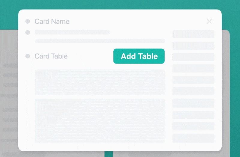 Tables & Spreadsheets demo